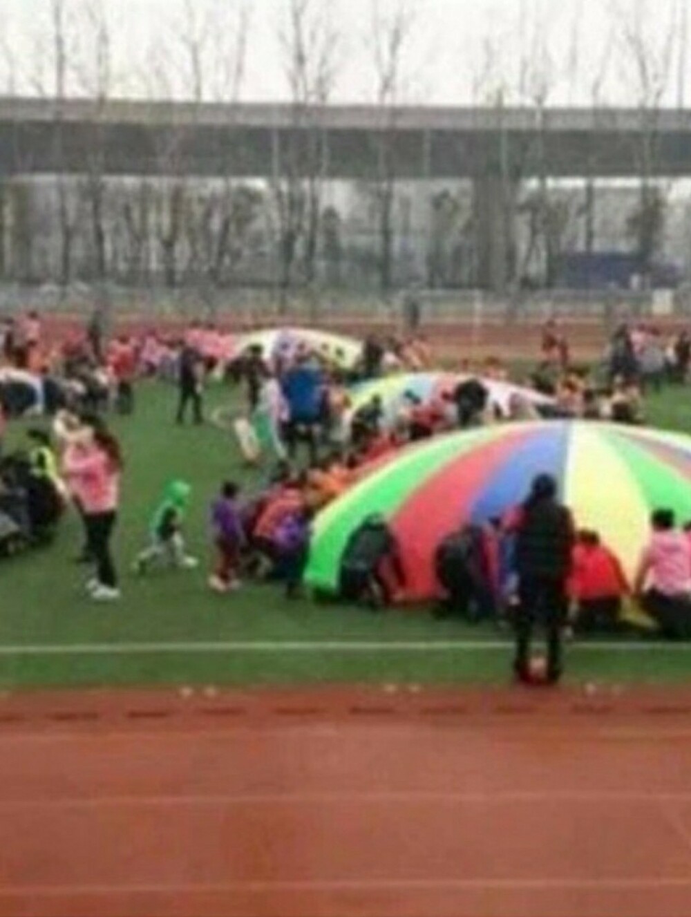Multicolor Play Parachute - 12ft Diameter - Picture 4 of 6